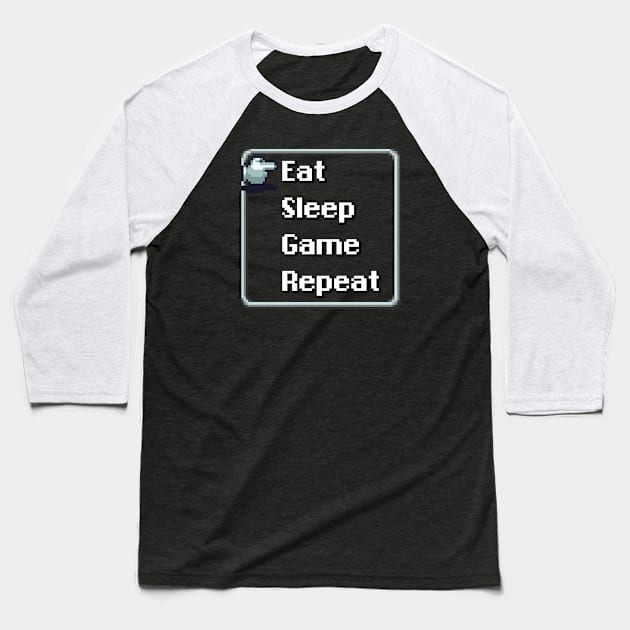 REAL LIFE GAMING RPG MENU - EAT Baseball T-Shirt by Force Restart